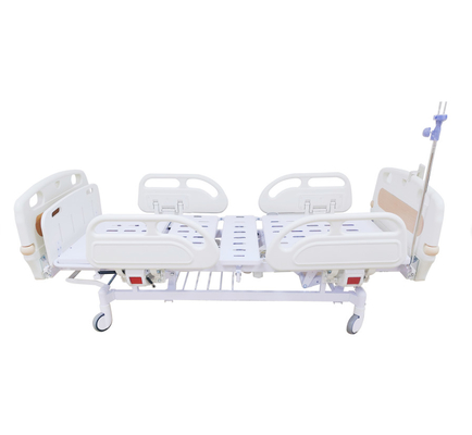 Color especial eléctrico de función triple del grano de madera de cama de hospital
