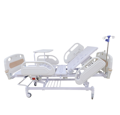 Color especial eléctrico de función triple del grano de madera de cama de hospital