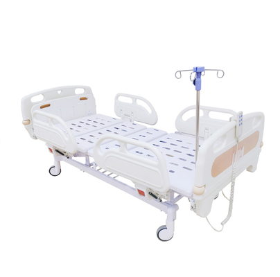 Color especial eléctrico de función triple del grano de madera de cama de hospital