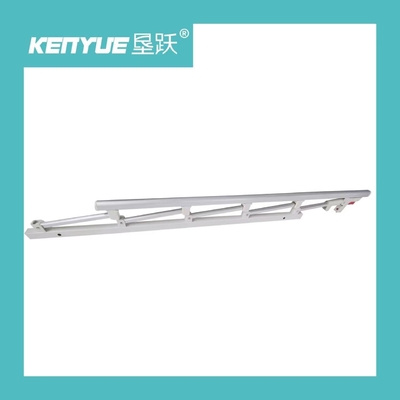 Barandilla médica plegable de plata de la aleación de aluminio de cinco de poste de la cama carriles de lado