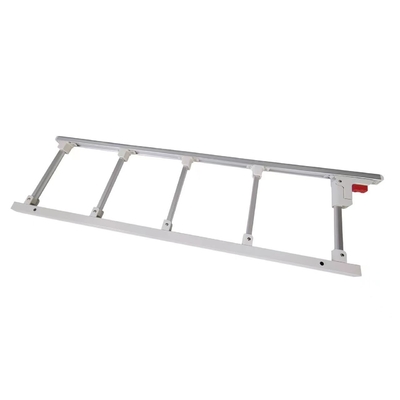 Barandilla médica plegable de plata de la aleación de aluminio de cinco de poste de la cama carriles de lado