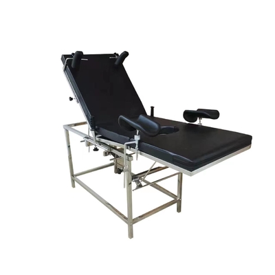 Cama obstétrica eléctrica del hospital negro para ginecología