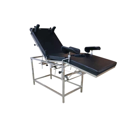 Cama obstétrica eléctrica del hospital negro para ginecología