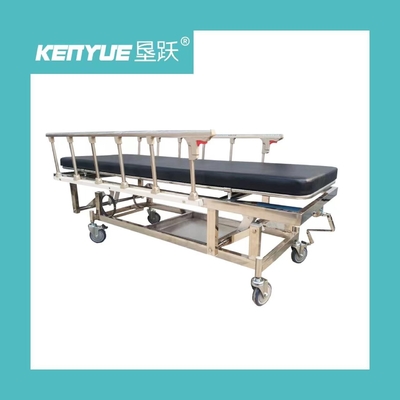 Carretilla ajustable de acero inoxidable del ensanchador de la ambulancia de la emergencia de la altura del manual