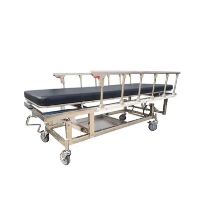 Carretilla ajustable de acero inoxidable del ensanchador de la ambulancia de la emergencia de la altura del manual