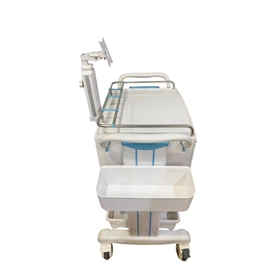 Carro de la entrega de la droga de la carretilla del tratamiento médico de emergencia con las piezas opcionales