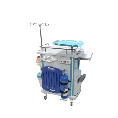 Carro médico del marco del cajón de la infusión de la función de la enfermera de la emergencia de aluminio del ABS 960m m