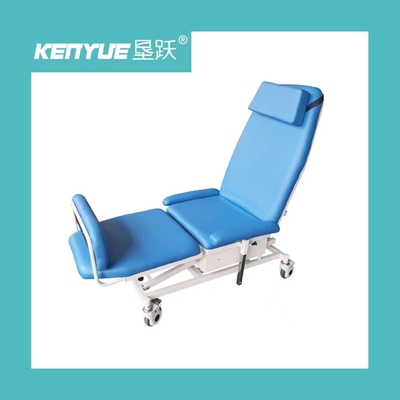 Hospital eléctrico de acero azul ajustable de la silla de la diálisis del ángulo especial