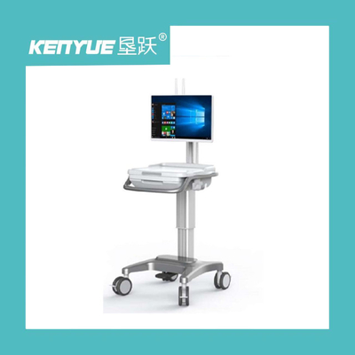 Carro médico inconsútil plástico del ordenador del ABS 35Kg 460m m