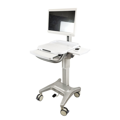 Carro médico inconsútil plástico del ordenador del ABS 35Kg 460m m