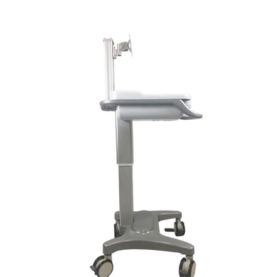 Carro médico inconsútil plástico del ordenador del ABS 35Kg 460m m