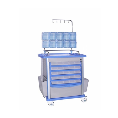 Vehículo de entrega de medicamentos para hospitales con rueda azul Vehículo de entrega de medicamentos