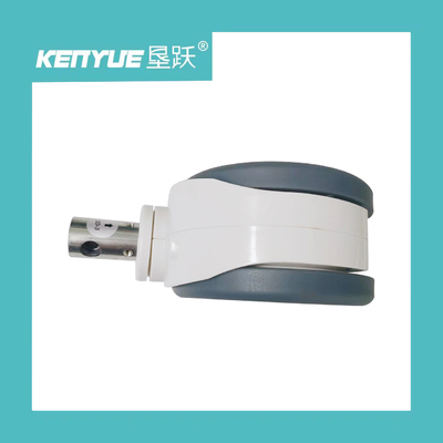Rueda de control central de 6 pulgadas TPR + PP 32 * 50mm con accesorios médicos Rueda blanca
