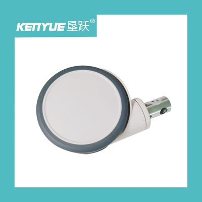 Rueda de control central de 6 pulgadas TPR + PP 32 * 50mm con accesorios médicos Rueda blanca