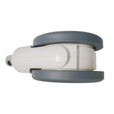 Rueda de control central de 6 pulgadas TPR + PP 32 * 50mm con accesorios médicos Rueda blanca