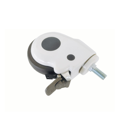 Rueda universal de 5 pulgadas con freno Blanco especial de uso médico Caster Hospital