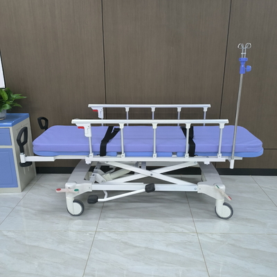 Transbordador de ambulancia hidráulico azul de metal importado para pacientes