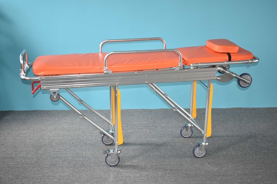 Carruaje de recuperación de pacientes de alta calidad Material de aleación de aluminio Producto médico Plegable de ambulancia