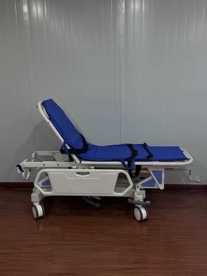 Trolley de transporte de pacientes de aleación de aluminio 1930*640*530 movimiento de automóvil de acero