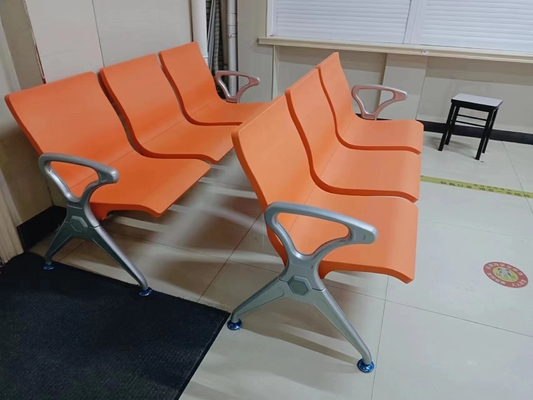 Silla de espera de hospital acolchada con marco de acero