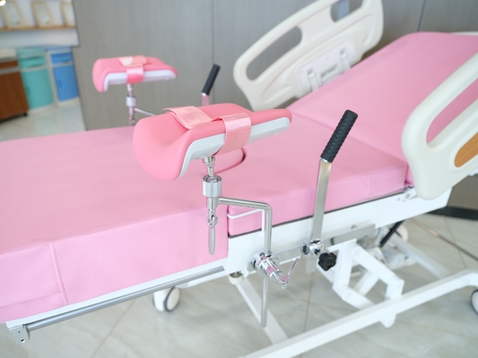 Cama de examen ginecológico manual con placa trasera ajustable ajustable