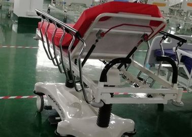 Cama de lujo de la emergencia del hospital del ensanchador del ABS del color rojo, fácil limpiar