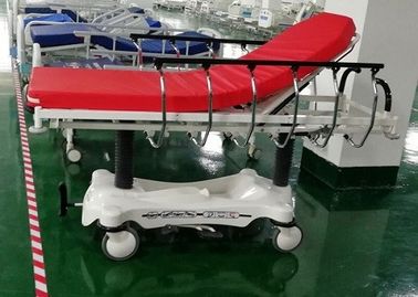Cama de lujo de la emergencia del hospital del ensanchador del ABS del color rojo, fácil limpiar