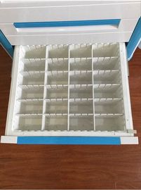 Carretilla médica de la función de la carretilla del instrumento médico del marco de la aleación de aluminio del ABS del hospital multi del cuerpo