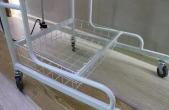 Muebles comerciales del bebé del metal del carro de la cama del pesebre recién nacido del hospital para la clínica