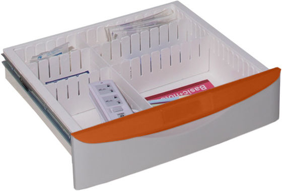 Aleación de aluminio 70m m carro médico de la carretilla de 4 postes con los cajones