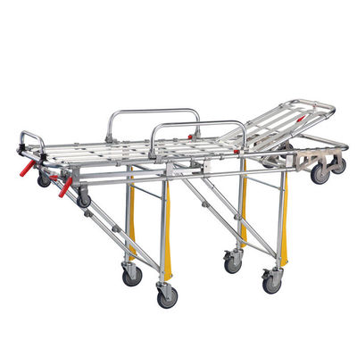 Cama médica de la carretilla de la ambulancia de la seguridad los 90cm de la emergencia ajustable