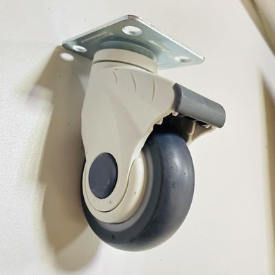 Los accesorios de la cama de hospital giran sobre un eje las ruedas médicas silenciosas del echador de los PP TPR