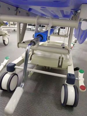 Ensanchador paciente central de la transferencia de los echadores 150m m de los carriles de lado de PatientTransfer CartRotating de la emergencia