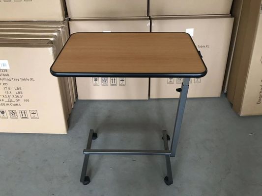 Tabla superficial inclinable de Tray Table Over Bed Food de la cama de hospital de 700m m 1010m m