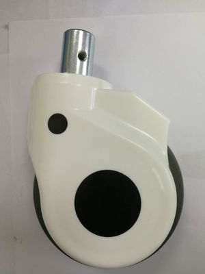 Echador médico de los echadores rueda plástica muda de 3/4 pulgada con la cubierta externa del ABS del freno