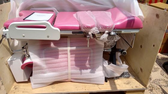 Cama de maternidad ginecológica del rosa especial del hospital para la mesa de operaciones ginecológica