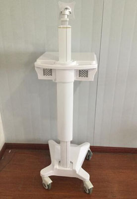 Carretilla del puesto de trabajo del ordenador portátil del hospital con altura eléctricamente ajustable