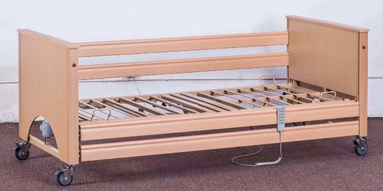 Cama de cuidado paciente de los cuidados en casa de madera eléctricos de cinco funciones del hospital