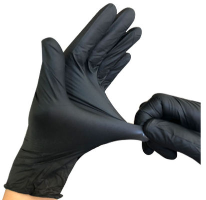 Los guantes médicos del nitrilo no estéril ennegrecen guantes disponibles del nitrilo