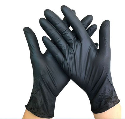 Los guantes médicos del nitrilo no estéril ennegrecen guantes disponibles del nitrilo