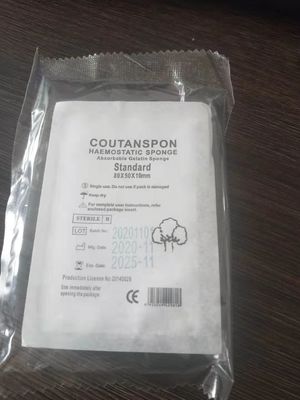 Esponja hemostática de la gelatina de la esponja de la gelatina de la cirugía médica absorbible