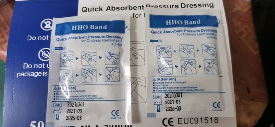 Preparación absorbente rápida de la presión para los materiales consumibles de Hemostatasis de la diálisis