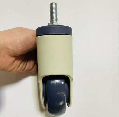 Echadores médicos del hospital universal de la rueda de 4 pulgadas con el freno color crema