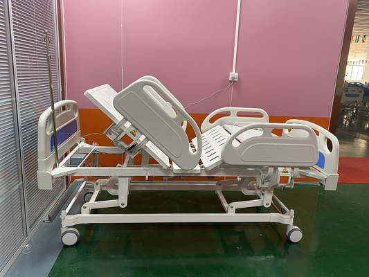 Blanco azul de las camas de hospital de ICU Ward Room Three Function Electric