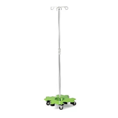 Móvil tricolor del soporte médico material de aluminio de la infusión IV