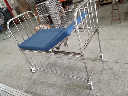 Cama de hospital infantil material de acero inoxidable médica