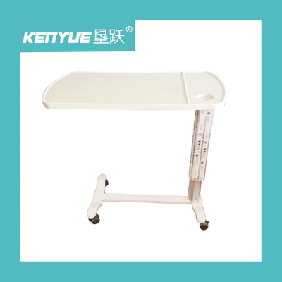 Cena de la tabla de Overbed del hospital de Tray Table Metal Gas Spring de la cama de hospital