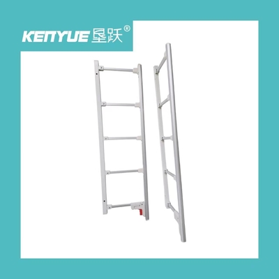 Barandilla médica plegable de plata de la aleación de aluminio de cinco de poste de la cama carriles de lado