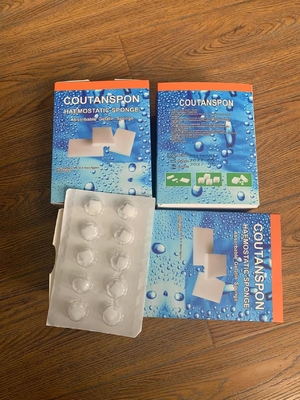 Esponja dental hemostática absorbible de gelatina