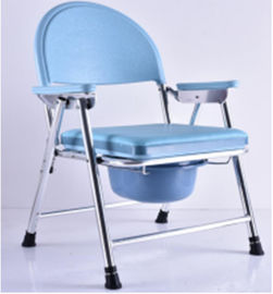 Prueba portátil plegable ajustable del escape del respaldo del acerocromo de Seat del baño del retrete